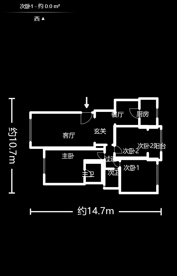 咸嘉新村悦峰园  3室2厅2卫   135.00万户型图