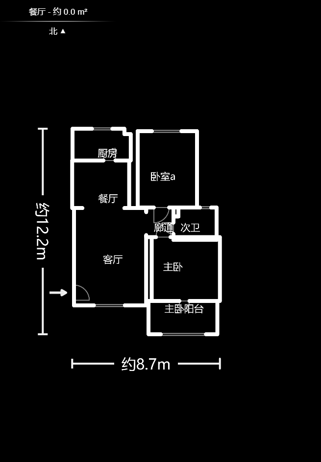 麓山枫情  2室2厅1卫    78.0万户型图