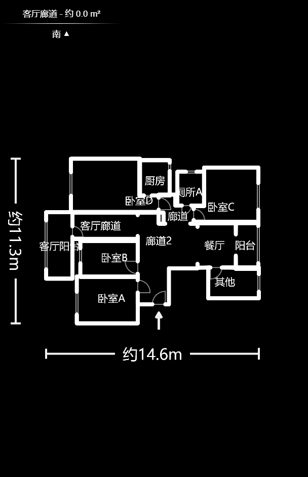 含浦家苑  3室2厅2卫   70.80万户型图