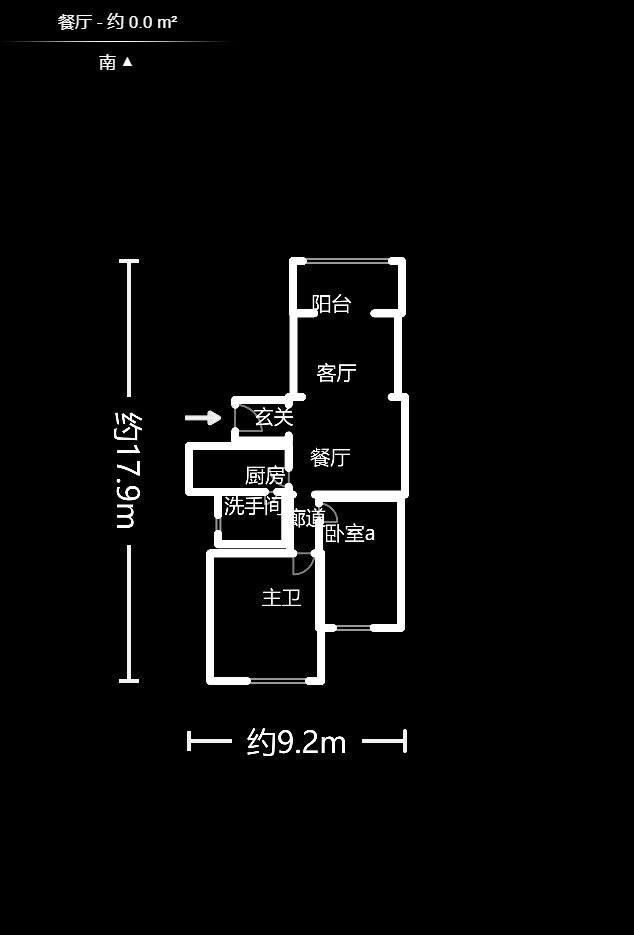 麓谷锦和园  2室2厅1卫   90.00万户型图