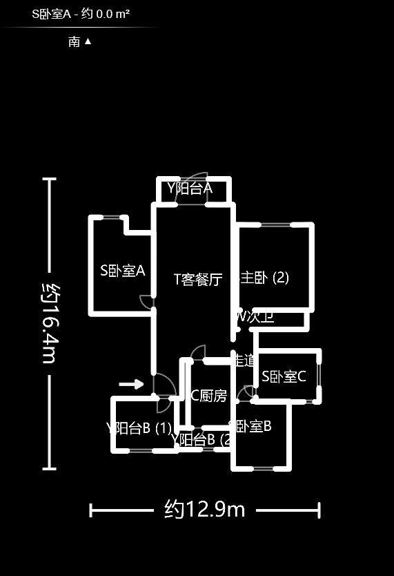 托斯卡纳  4室2厅2卫   299.80万户型图