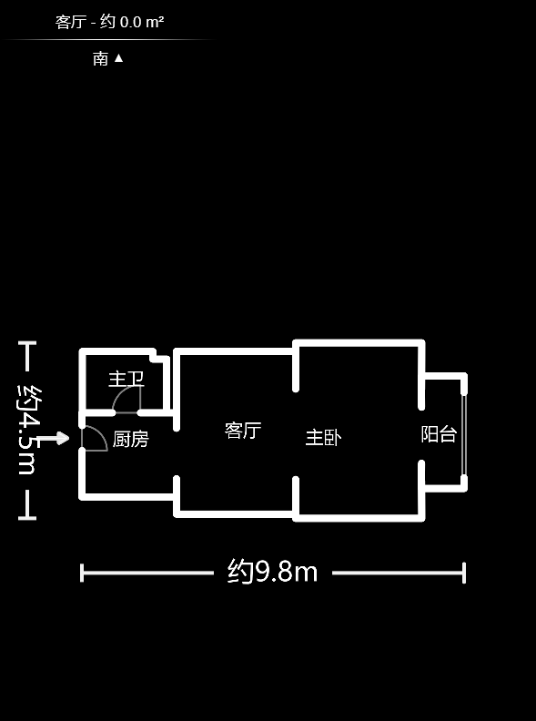 五一大道202（中環(huán)壹世界）  1室1廳1衛(wèi)    2200.0元/月室內(nèi)圖1