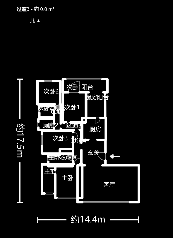 保利天禧C区  4室2厅3卫    596.0万户型图