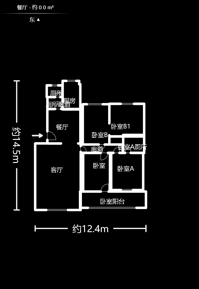 科教新村  4室2厅2卫   155.00万户型图