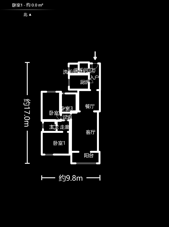 明星村  3室2厅2卫   160.00万户型图