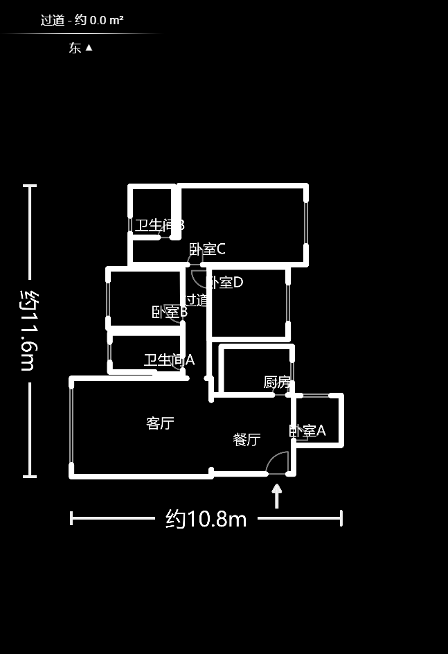 弘欣公寓 3室2厅1厨1卫 81.80万户型图