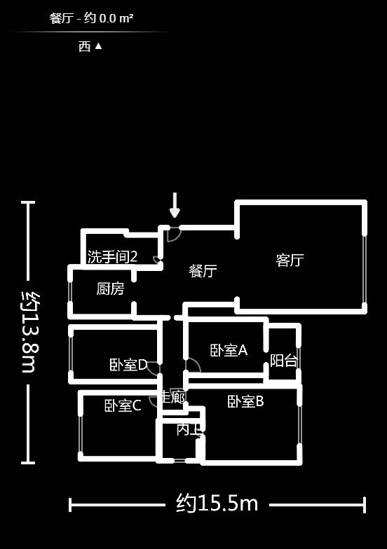 佳远小区（马王堆）  4室2厅2卫   145.00万户型图