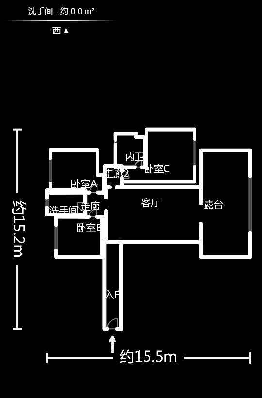 华雅林语苑  3室2厅2卫   172.00万户型图