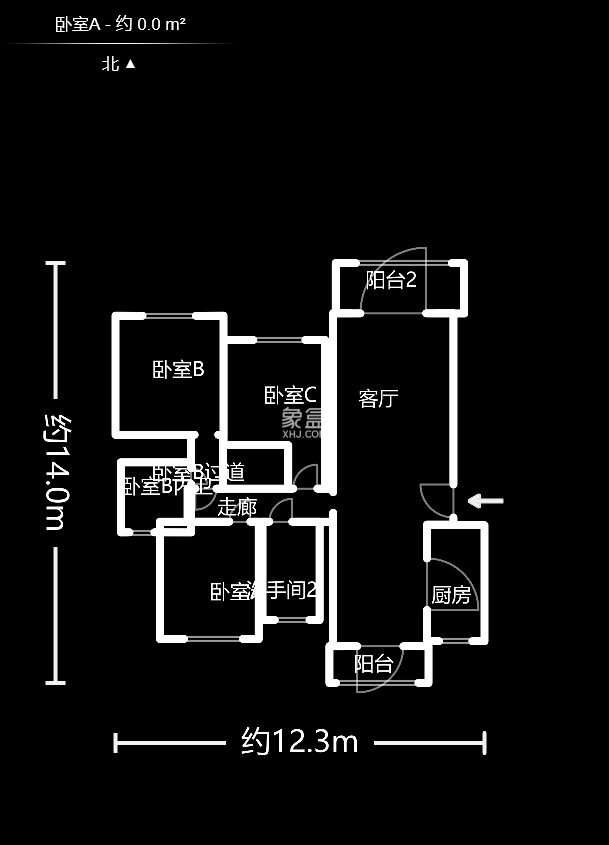 长房星城世家小区中心位置洋房楼户型周正适合居家户型图