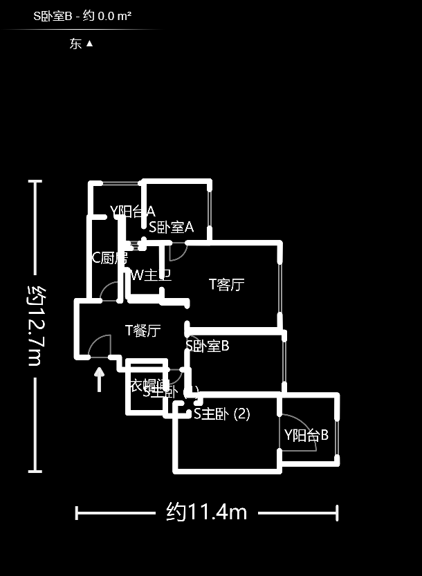 中城丽景香山园  4室2厅2卫   147.50万户型图