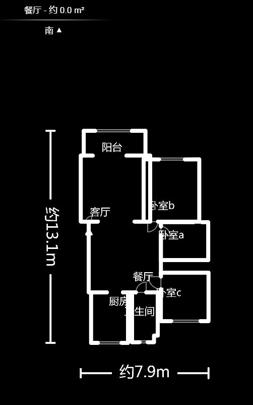 鄱阳小区  3室2厅1卫   67.80万户型图