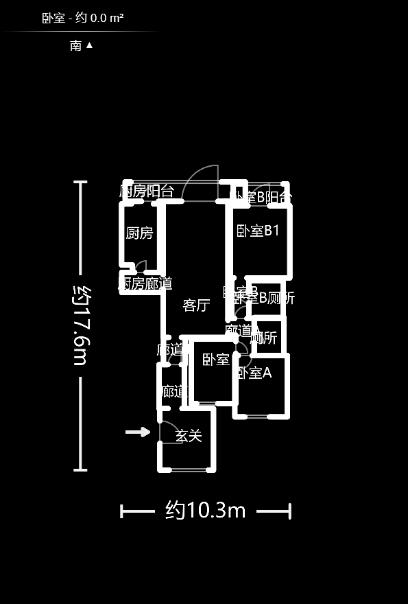阳光100二期  3室2厅2卫   108.00万户型图
