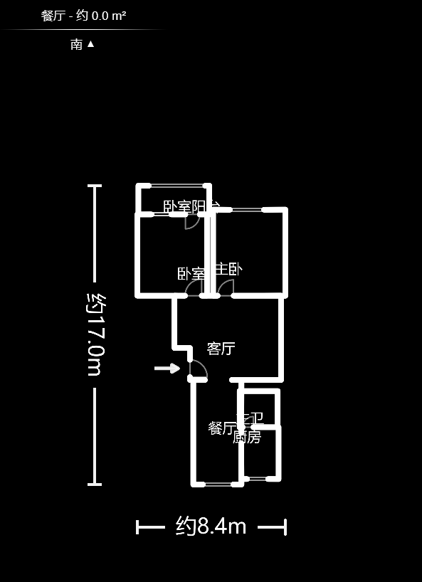 中南汽车世界  2室2厅1卫   38.80万户型图