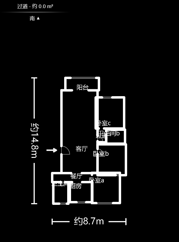 气象佳园  3室2厅2卫   65.00万户型图