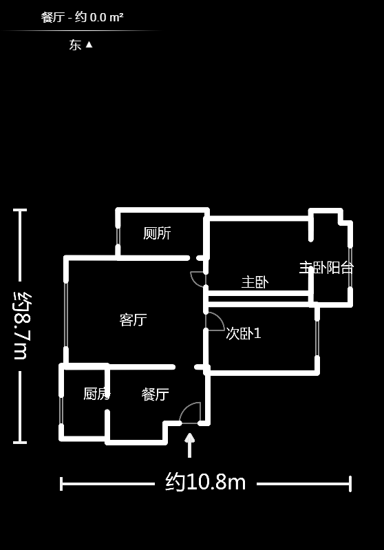 西城龙庭  2室2厅1卫   83.00万户型图