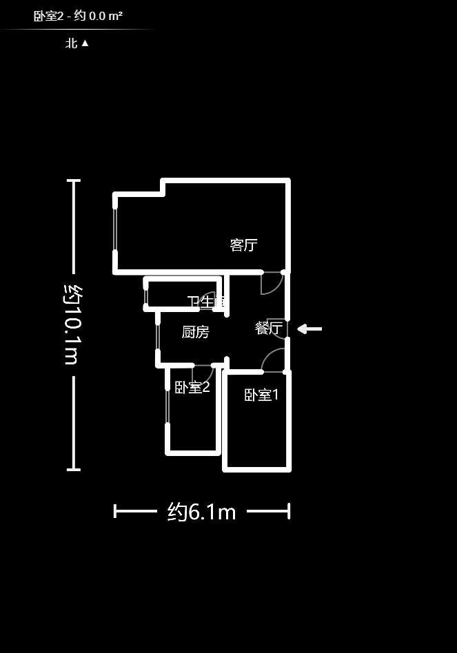 开福区联运公司宿舍  2室1厅1卫   40.00万户型图