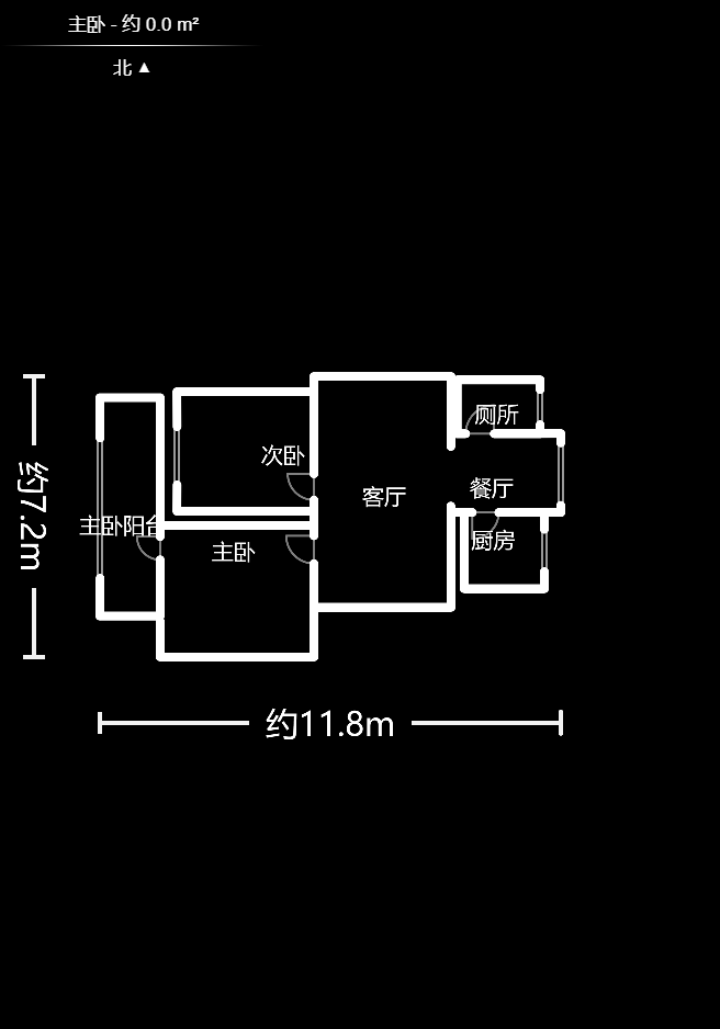 肿瘤医院生活小区  2室2厅1卫   51.00万户型图