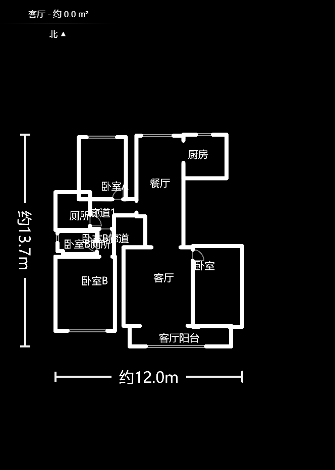 中天栖溪里  3室2厅2卫   300.00万户型图