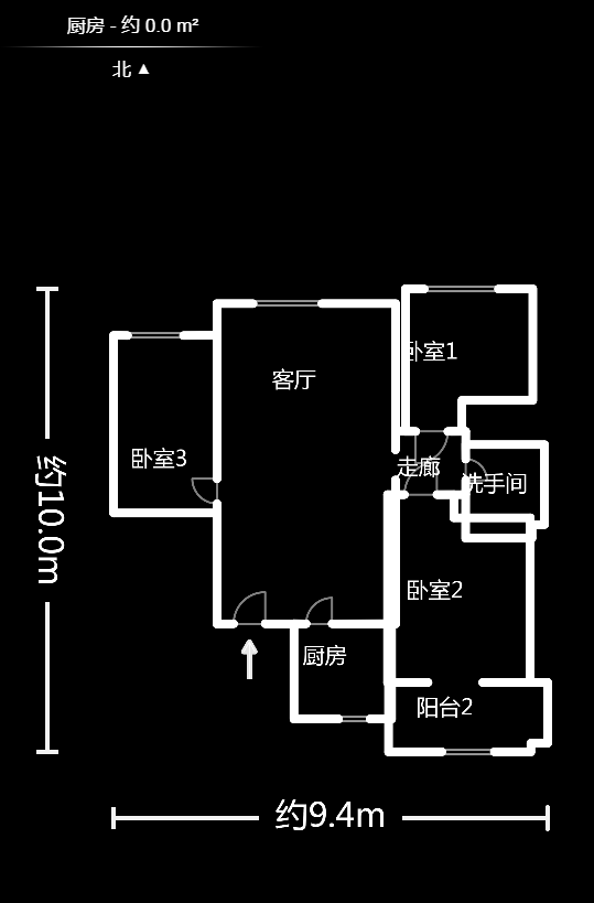星語林名園  3室2廳1衛(wèi)    78.8萬戶型圖