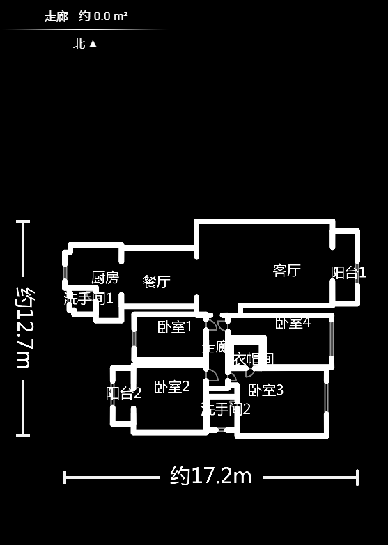 新点苑  4室2厅2卫   122.80万户型图