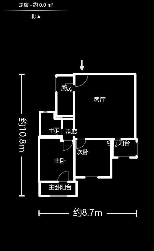 克拉美丽山庄（晟领国际）  2室2厅1卫   85.00万户型图