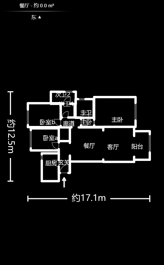 梅溪湖金茂府（金茂广场）（金茂览秀城）  3室2厅2卫   260.00万户型图