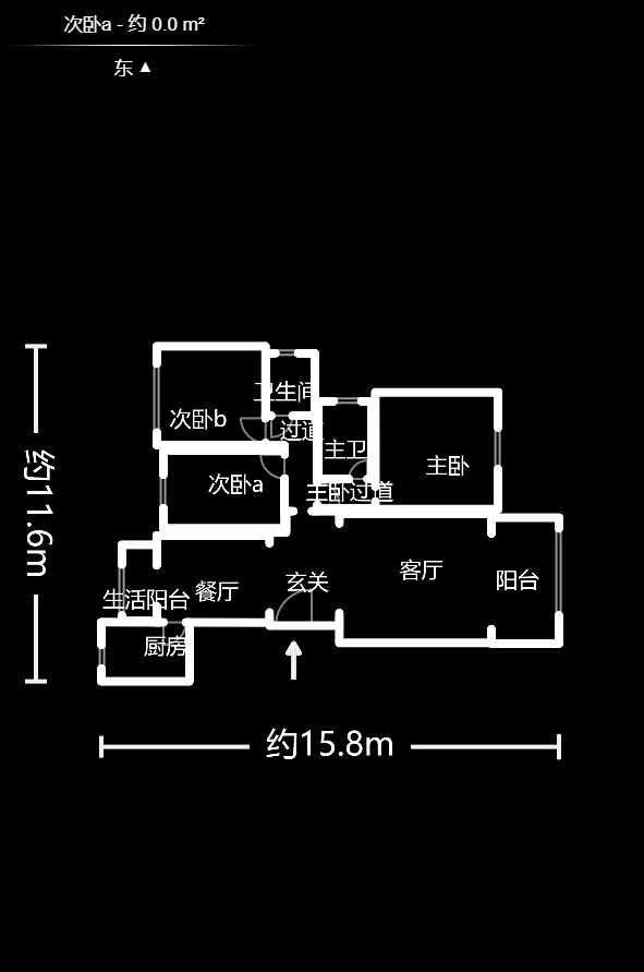 长沙玫瑰园  3室2厅1卫   143.00万户型图