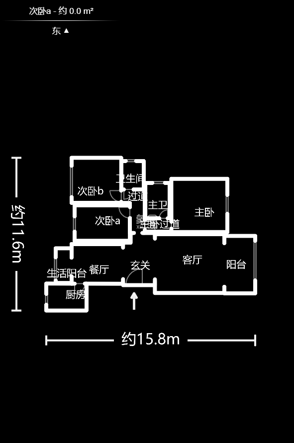 长沙玫瑰园 3室2厅 143.00万户型图