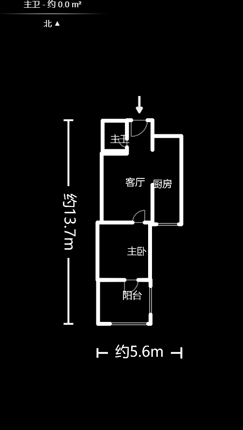 BOBO天下城（CTA财富中心）  1室1厅1卫    68.0万户型图