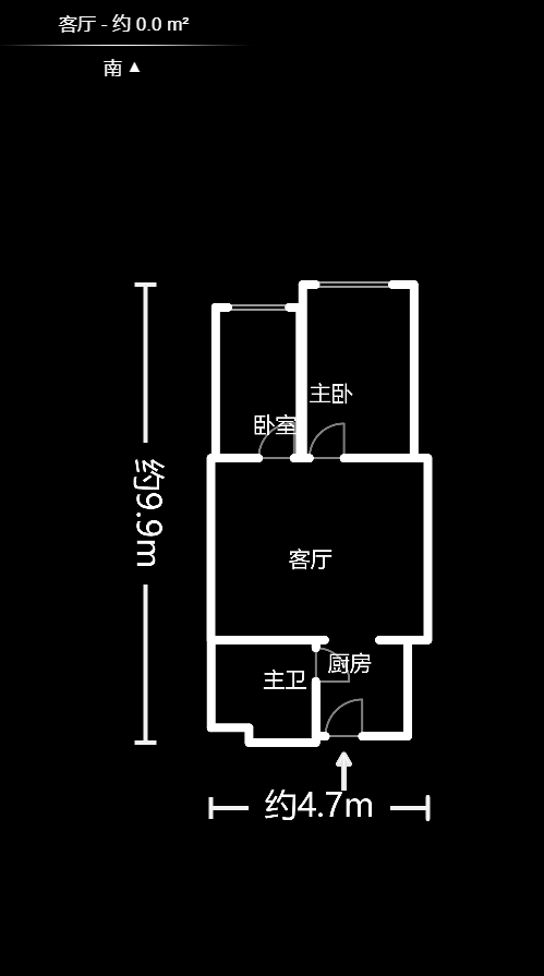 朝阳银座  1室1厅1卫   52.00万户型图