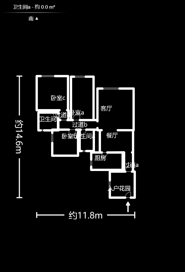 黑金时代广场  3室2厅2卫    135.0万户型图