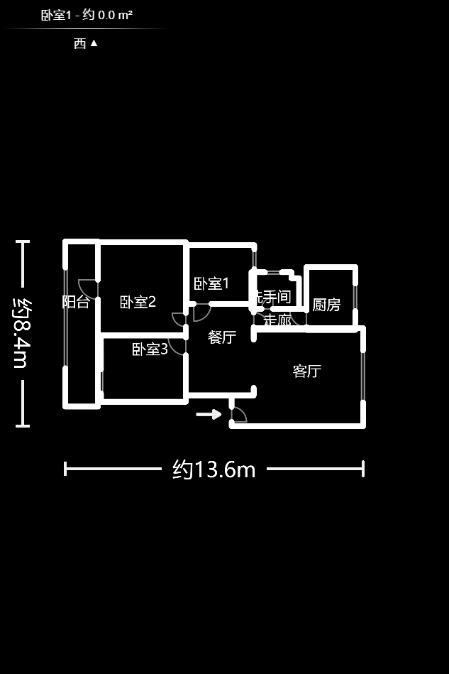 湘樟园小区（湘樟家园）  3室2厅1卫   66.80万户型图