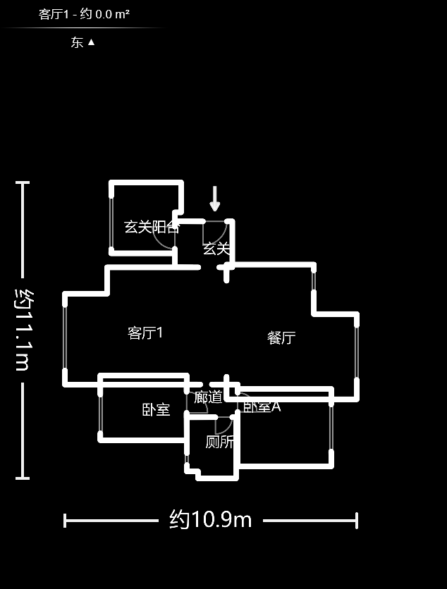 邦盛水岸御园  3室2厅1卫   80.00万户型图