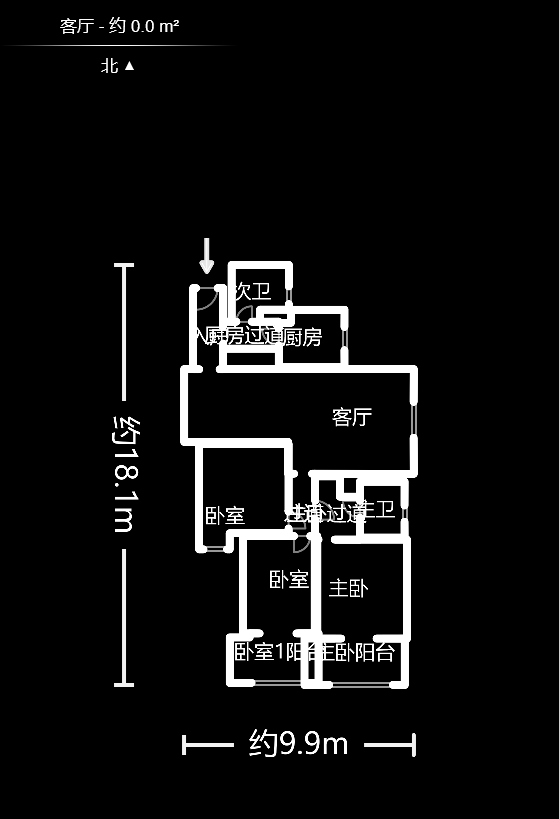 湖南宾馆  3室2厅2卫    280.0万户型图