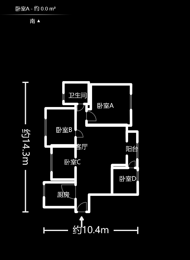 乾城（兴旺乾城）  3室2厅1卫   90.00万户型图