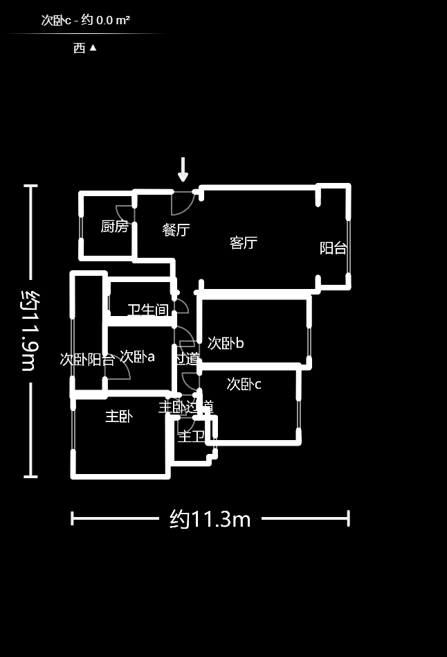 乾源国际  4室2厅2卫    131.48万户型图