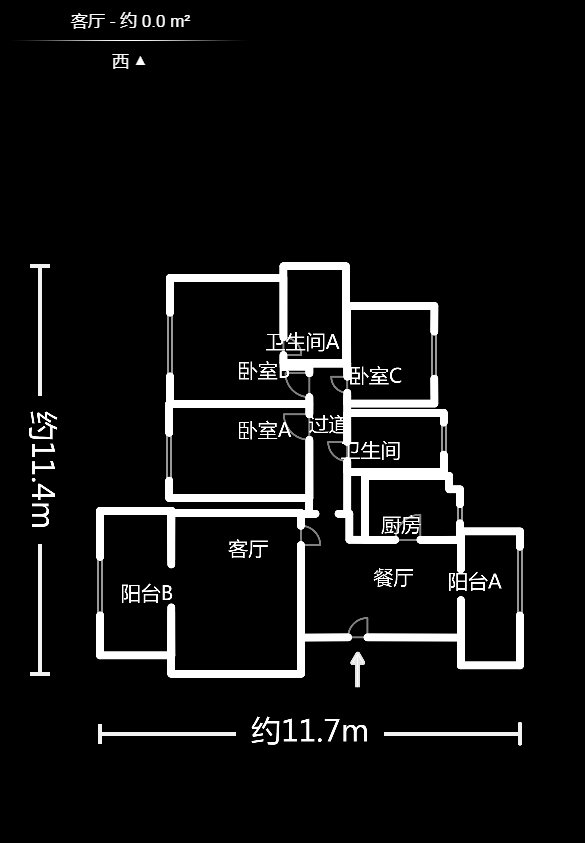 清政园（青政家园）  3室2厅2卫   120.00万户型图