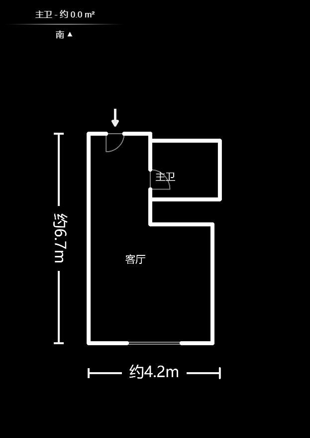 尚都美寓  1室0厅1卫    10.0万户型图