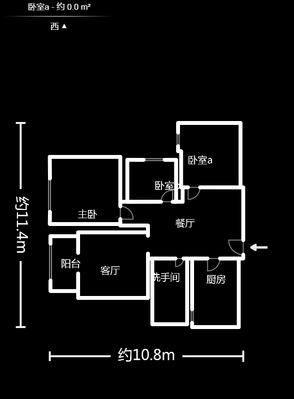 梅溪鑫苑名家  3室2廳1衛(wèi)    130.0萬戶型圖