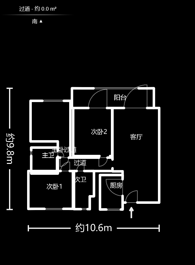 龙湖铂金中心（龙湖春江郦城）  3室2厅2卫    229.0万户型图