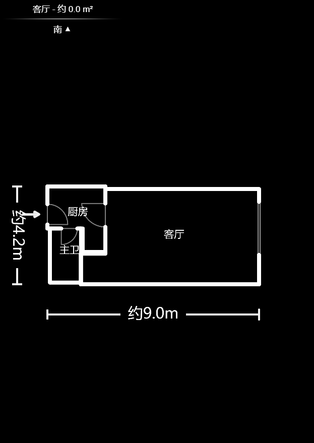 壹号公馆  1室1厅1卫    53.0万户型图