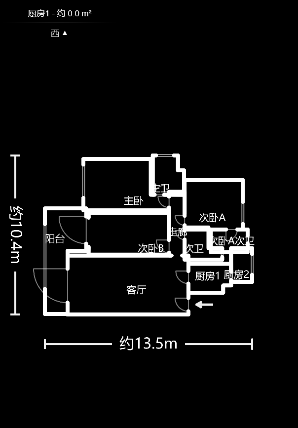 碧桂园威尼斯城  3室2厅2卫   135.00万户型图
