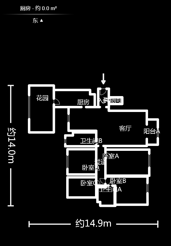青园  4室2厅2卫   268.00万户型图