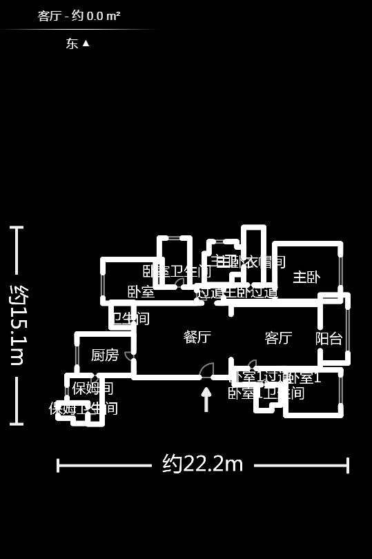 万达公馆  3室2厅4卫    535.0万户型图