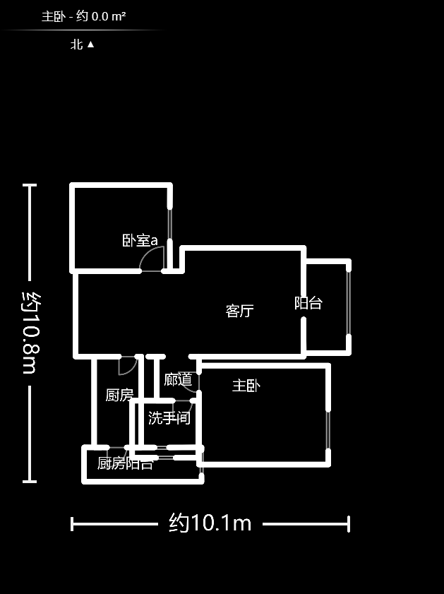 保利麓谷林语D区  2室2厅1卫   72.00万户型图