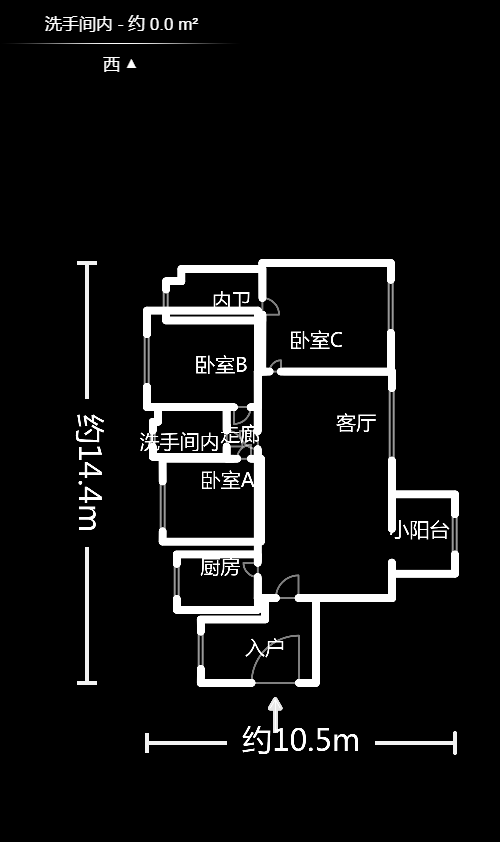 湘域熙岸 3室2厅2卫 3100.0元/月 湘域熙岸 3室2厅2卫 3100.0元/月户型图