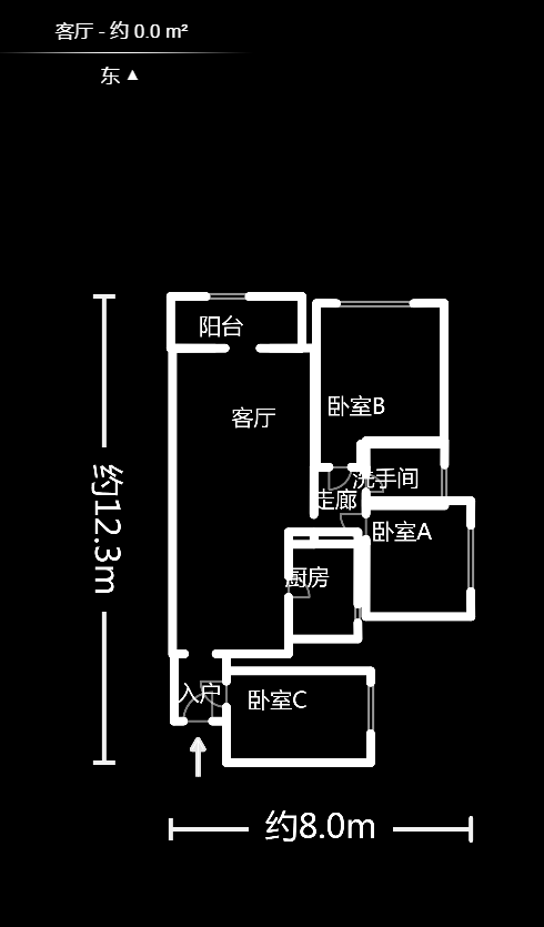 嘉宇盛世华章 3室2厅1卫 100.0万 嘉宇盛世华章 3室2厅1卫 100.0万户型图