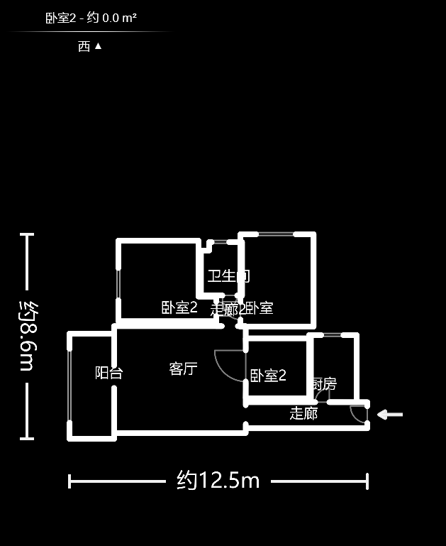 明天一城  3室2廳1衛(wèi)    58.2萬(wàn)戶型圖