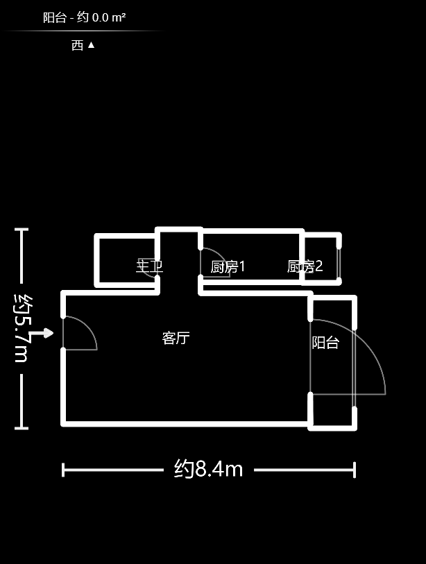 碧桂园威尼斯城  1室1厅1卫   40.00万户型图