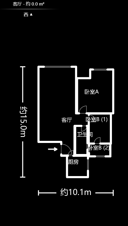 金凤滩家园  2室2厅1卫    80.0万户型图